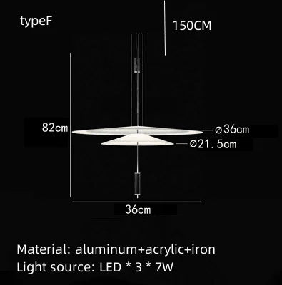 Italian Flamingo Dining Table Light Restaurant Coffee Table Ceiling