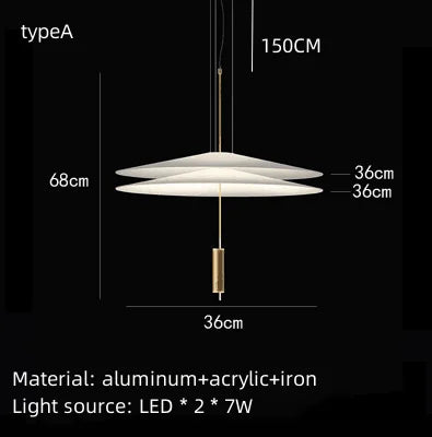 Italian Flamingo Dining Table Light Restaurant Coffee Table Ceiling