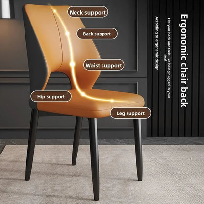 Dining chair, home backrest chair, dining table chair, leisure restaurant dining chair