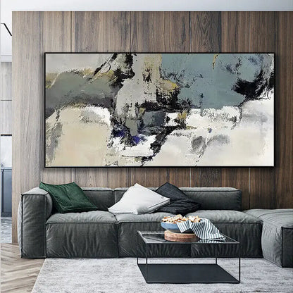 Modern Paintings Hand-painted Banner Black And White Ash Living Room Sofa