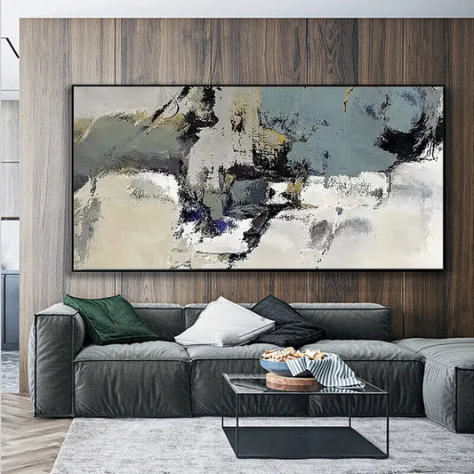 Modern Paintings Hand-painted Banner Black And White Ash Living Room Sofa
