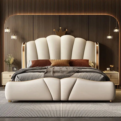 European Princess Bed Nordic Design Beauty Modern Luxury Bed Sun Castle