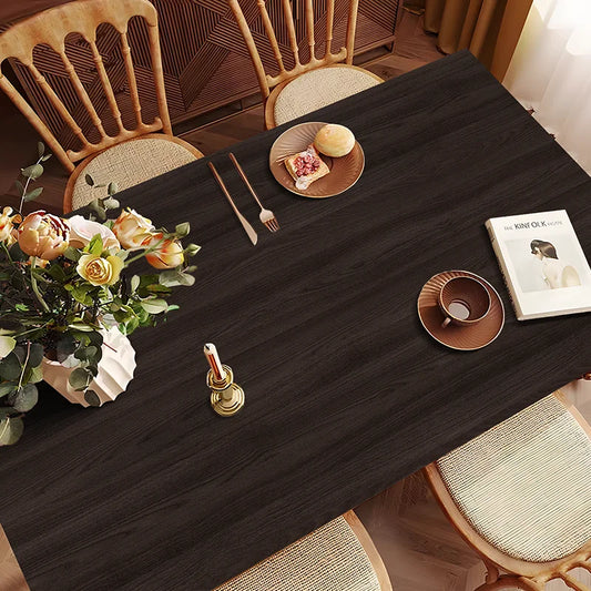 Imitation wood grain table mat, must-have waterproof, oil-proof
