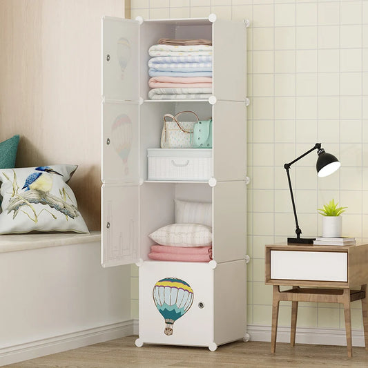 Cheap Partitions Wardrobe Cabinet Simple Small Clothes Cube Wardrobe