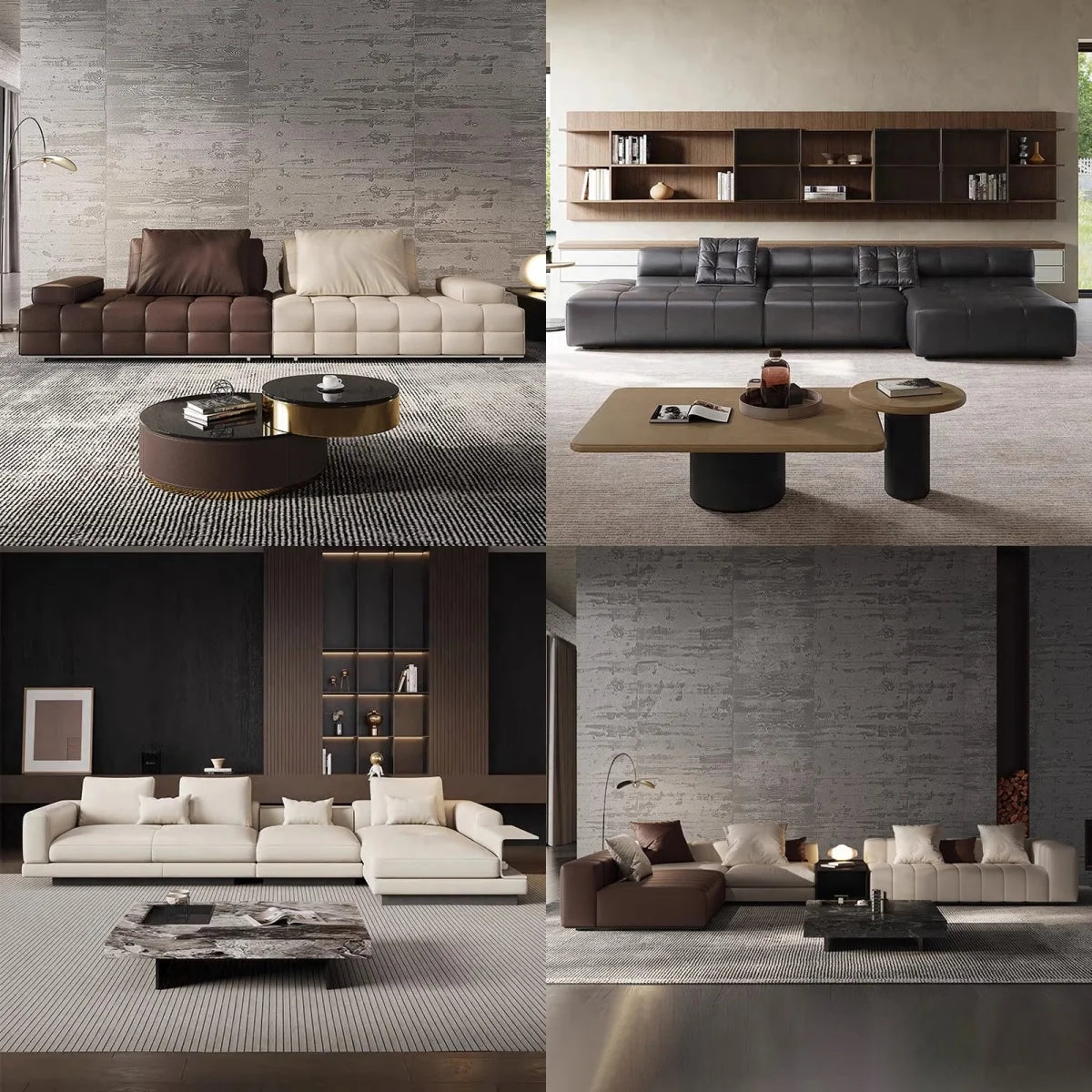Excellent Quality Italian Luxury Living Room Furniture Premium Couch Villa Sofa